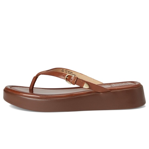 FRYE Maya Buckle Thong Sandals,  Cinnamon Brown, NIB, Size 9 - Picture 4 of 9